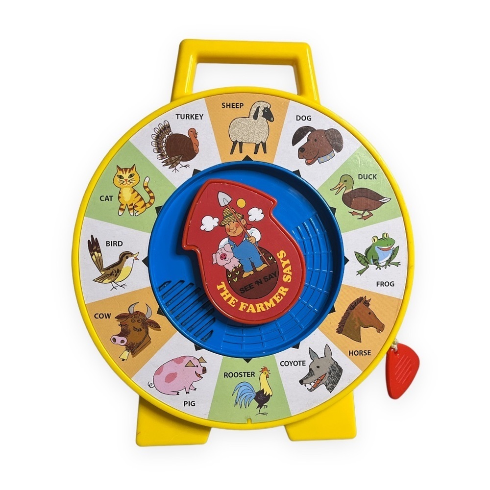 Classic 2013 Mattel See 'n‎ Say The Farmer Says Pull-String Farm Animals 9.5” H
